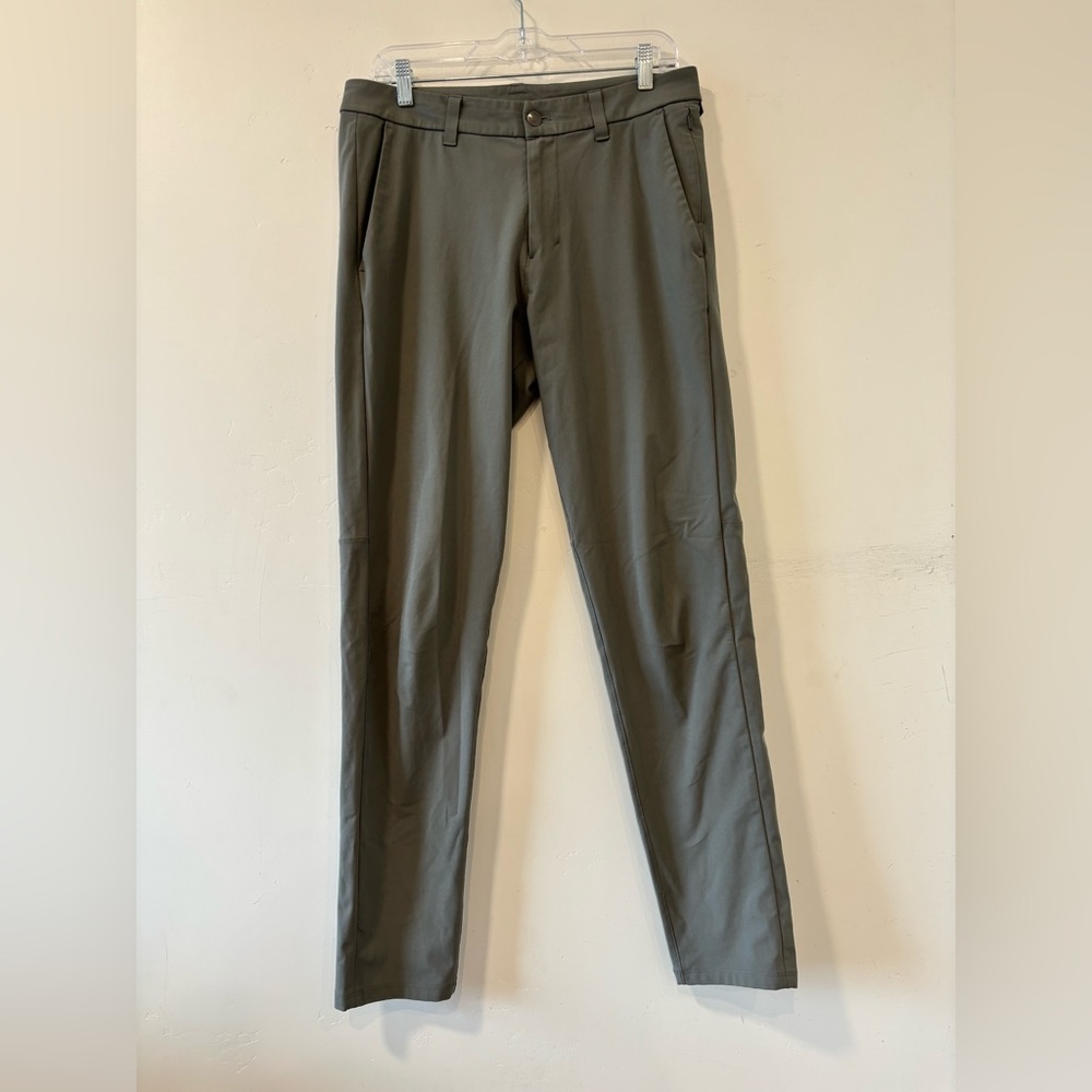 Lululemon Pants Men's Gray Slim Fit Commission Casual Work Size 32X32